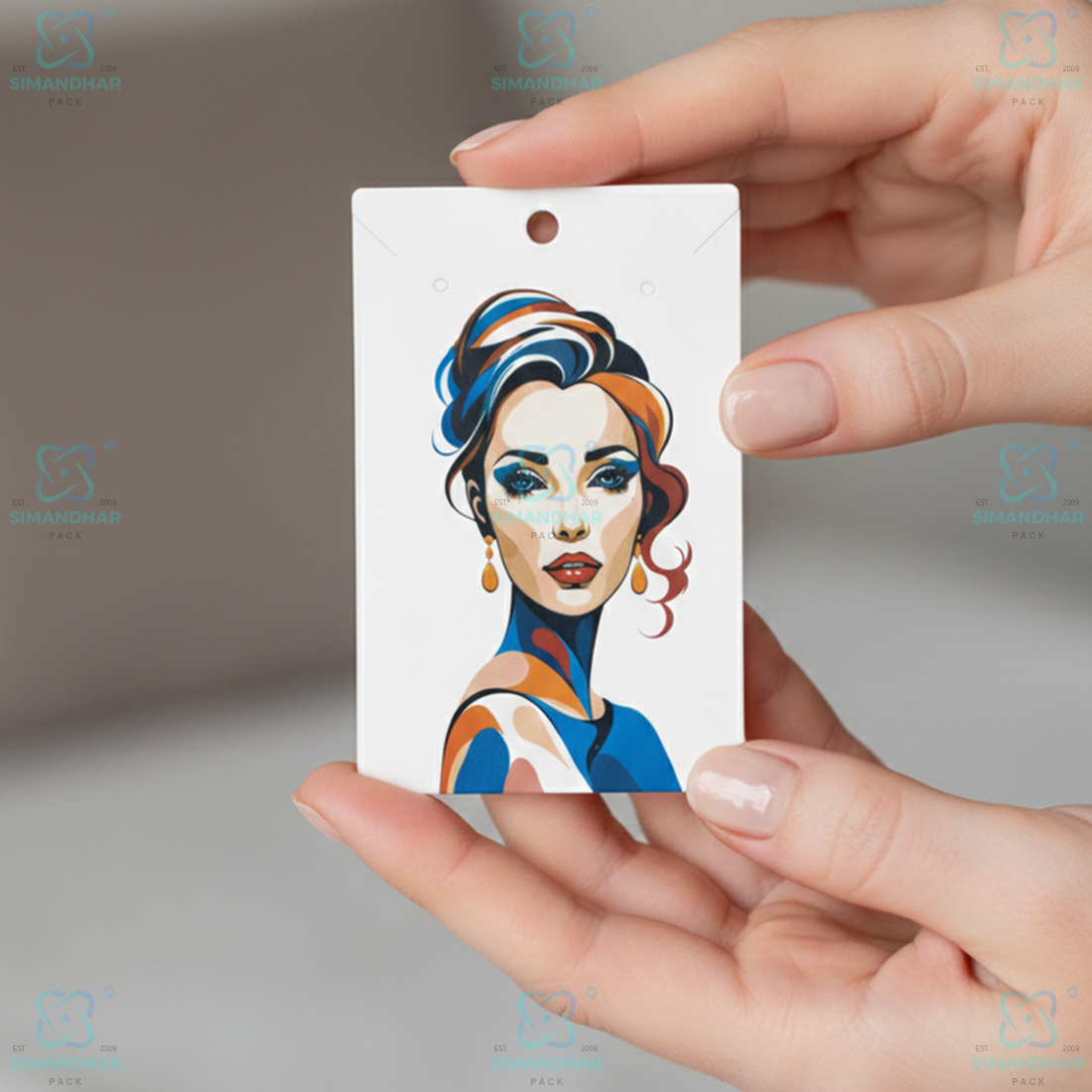 Premium Pendant Card for Baby Chain | Jewellery Display Packing Card Velvet