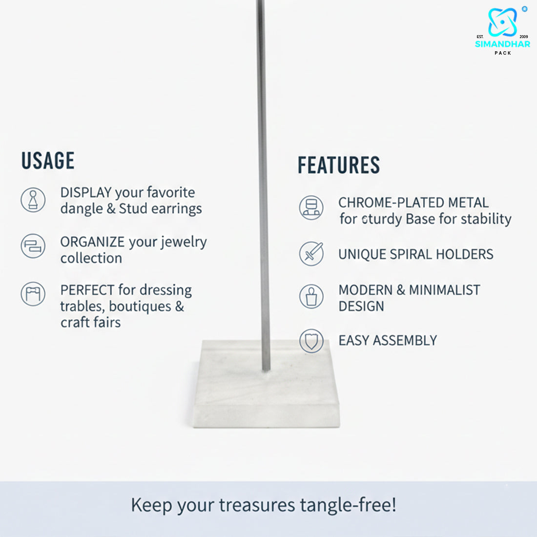 Luxury Jewellery Earring Stand for Shop Display