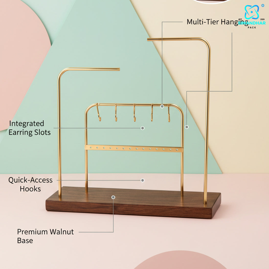 Premium Earrings Display Stand for Jewellery – Elegant Holder Organizer