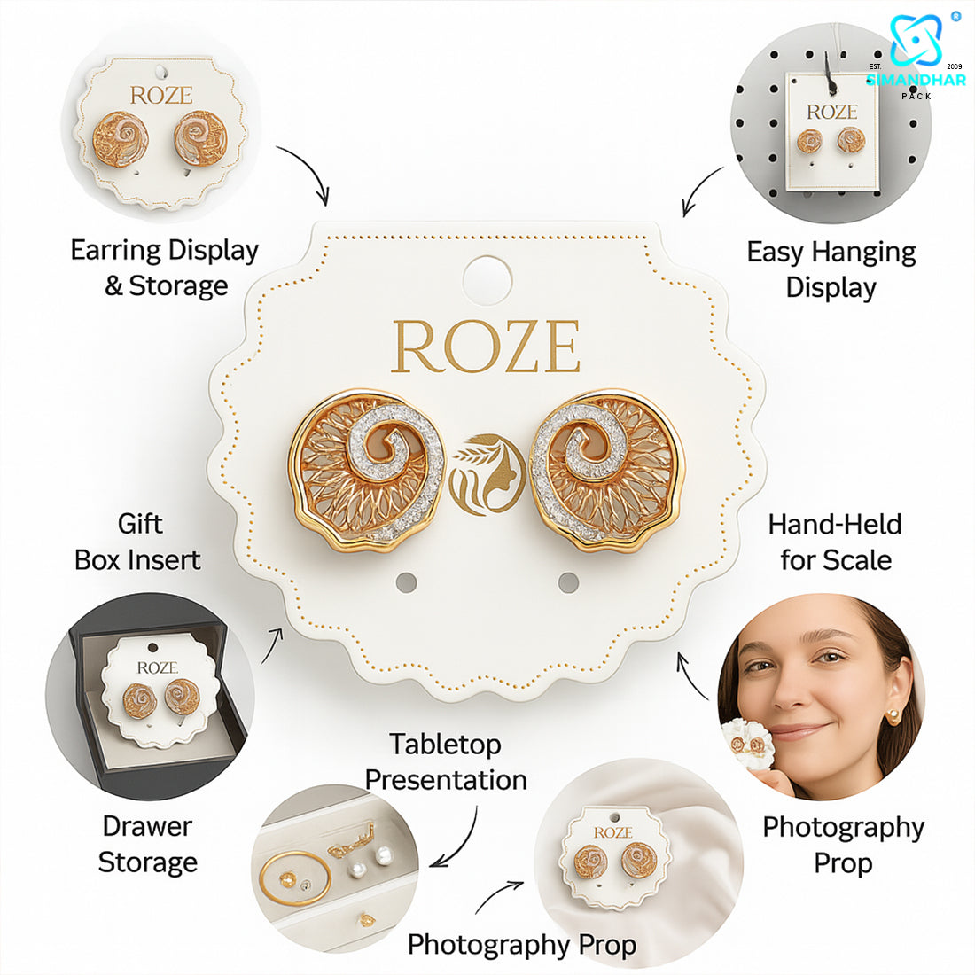 High-Quality Earring Display Cards for Studs – Premium Look