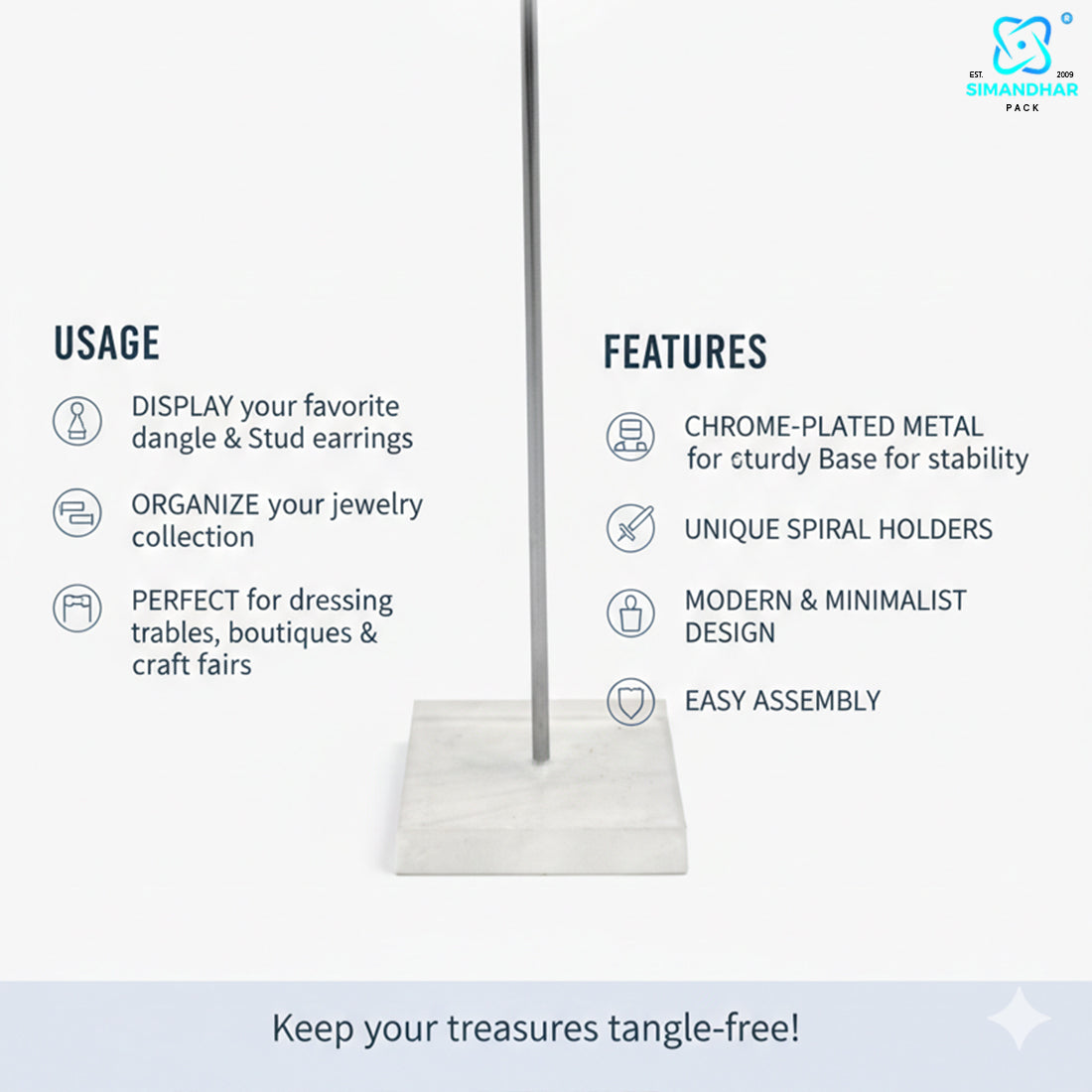 Jewellery Earring Organizer Stand – Perfect Storage Solution