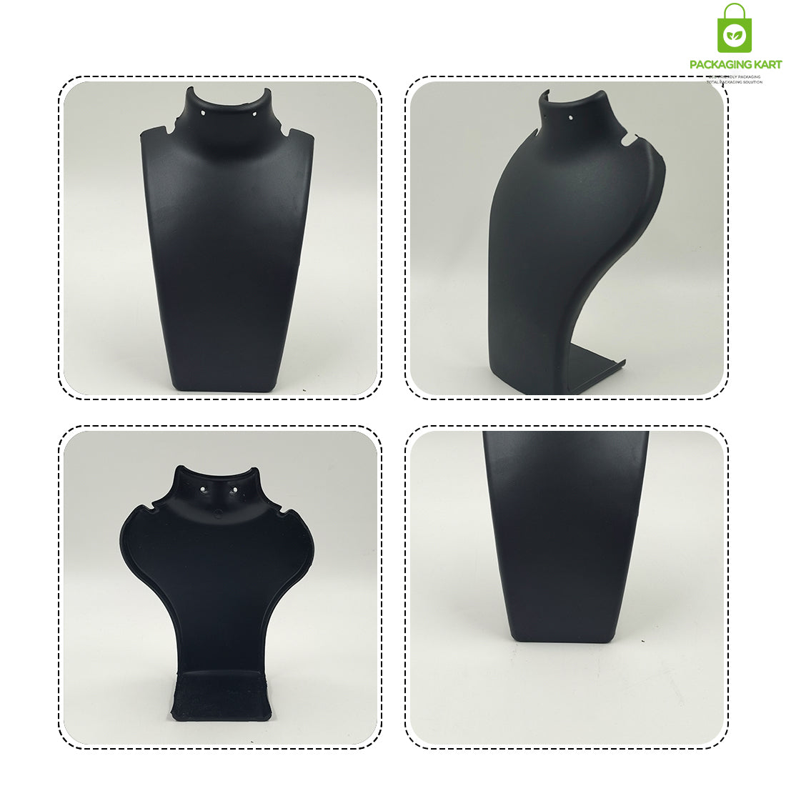 Elegant Plastic Jewellery Display Bust – Premium Stand for Showcasing Neckpieces