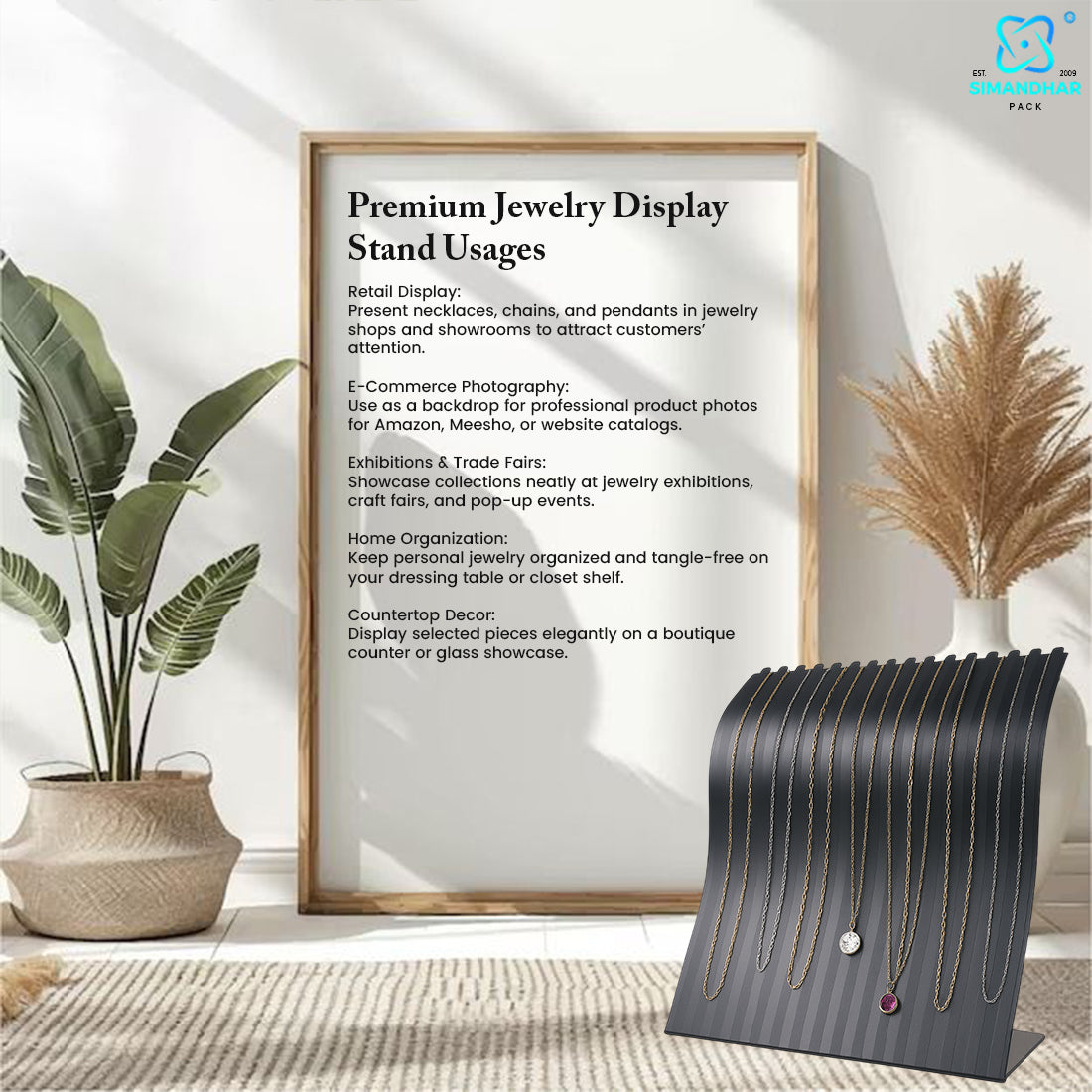 Chain Pendant Set Display Tray with Premium Finish (Copy)