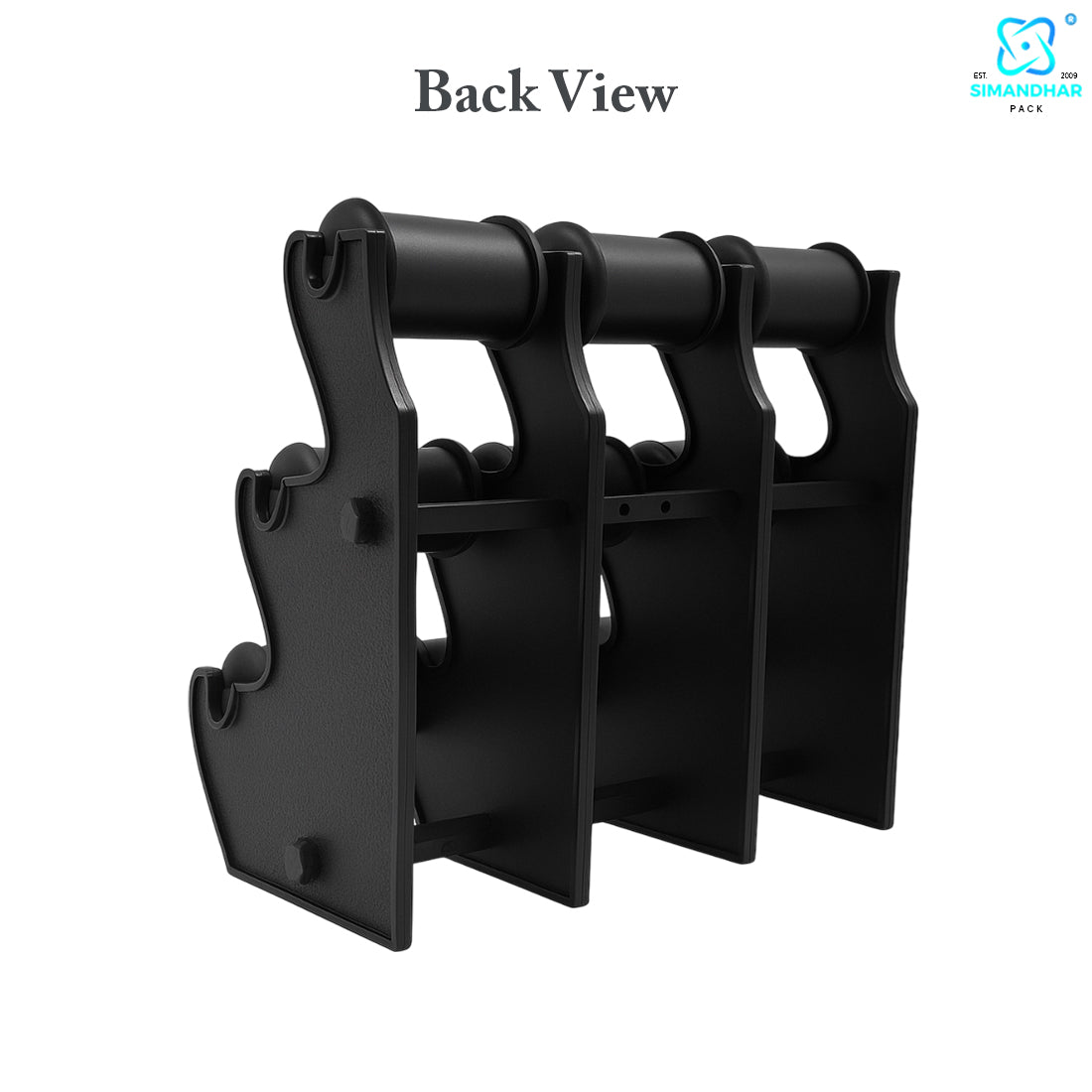 white , black Plastic 3 Roll Jewelry Bangle Display Stand Holder For Jewelry Storage And Jewelry Shop
