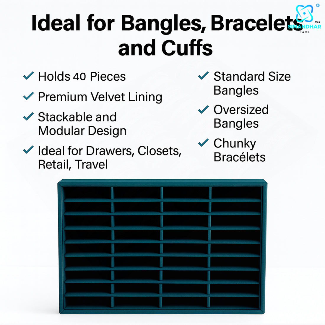 Fancy Bracelet & Kada Jewellery Stand – Premium Display Organizer