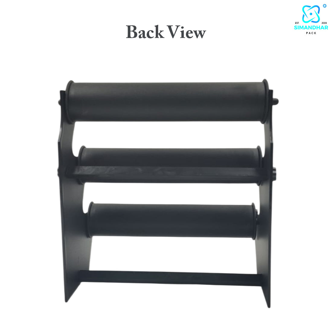 Black Plastic 3 Roll Jewelry Bangle Display Stand Holder For Jewelry Storage And Jewelry Shop