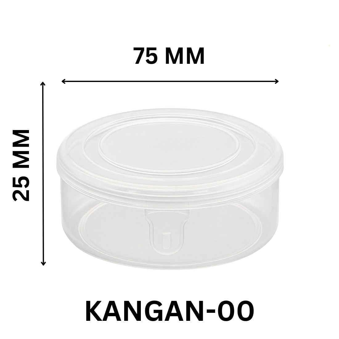 Premium Round Shape Plastic Bangles Storage Box for Jewellery Organizer