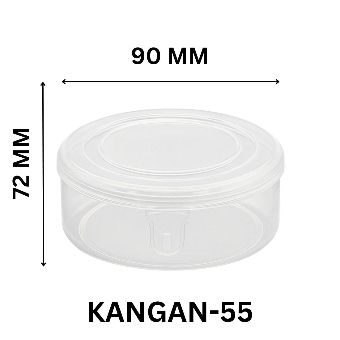 Heavy Duty Round Plastic Box for Bangles & Accessories
