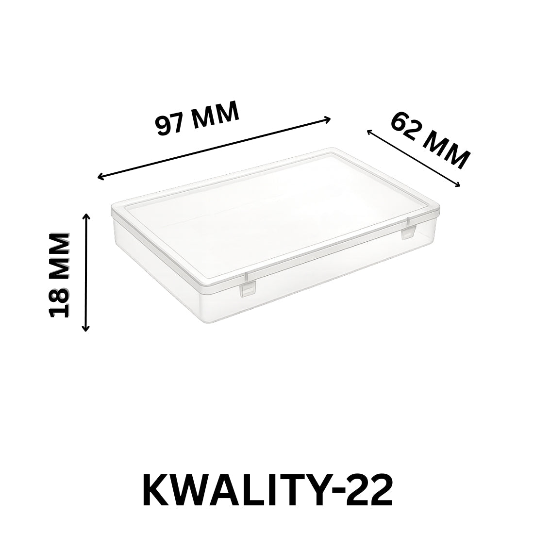 Transparent Square Plastic Jewellery Packaging Box for Chains & Accessories
