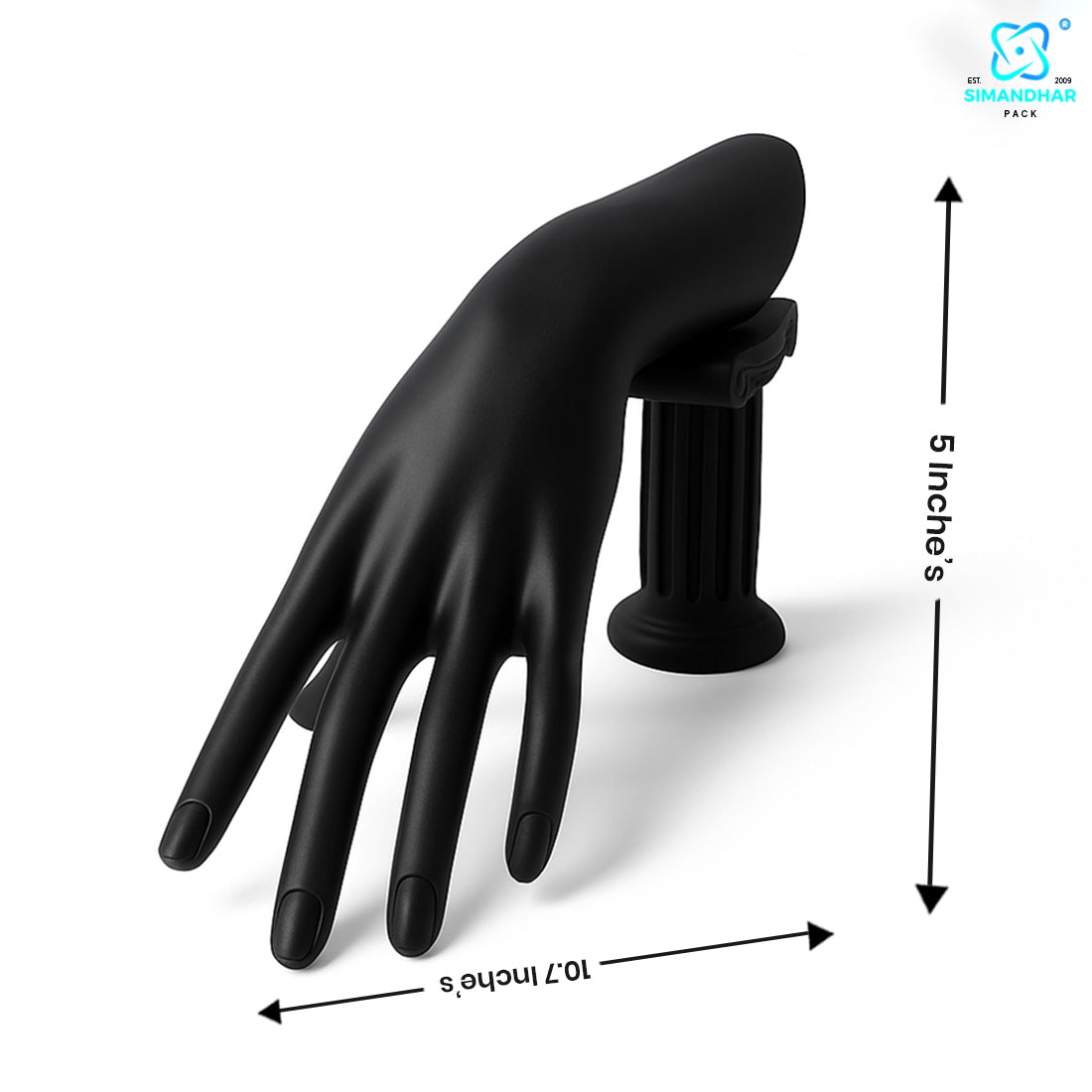 Premium Black Hand Statue Jewellery for Rings, Bracelets & Accessories