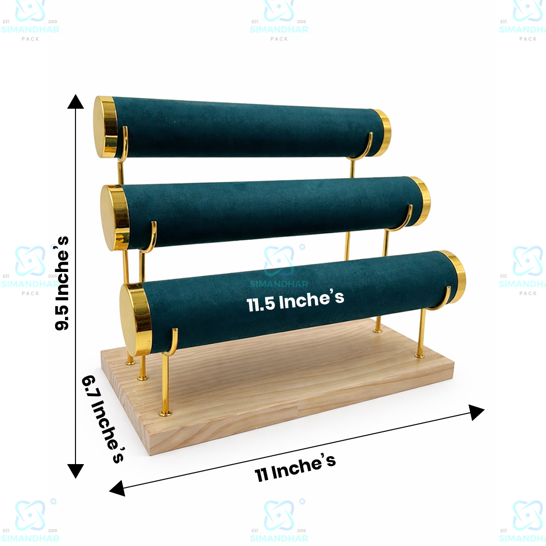 Luxury Velvet Bangle Stand for Shop & Home Jewellery Display