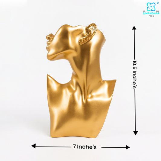 Premium Golden Mannequin Statue for Jewellery Shops & Exhibitions