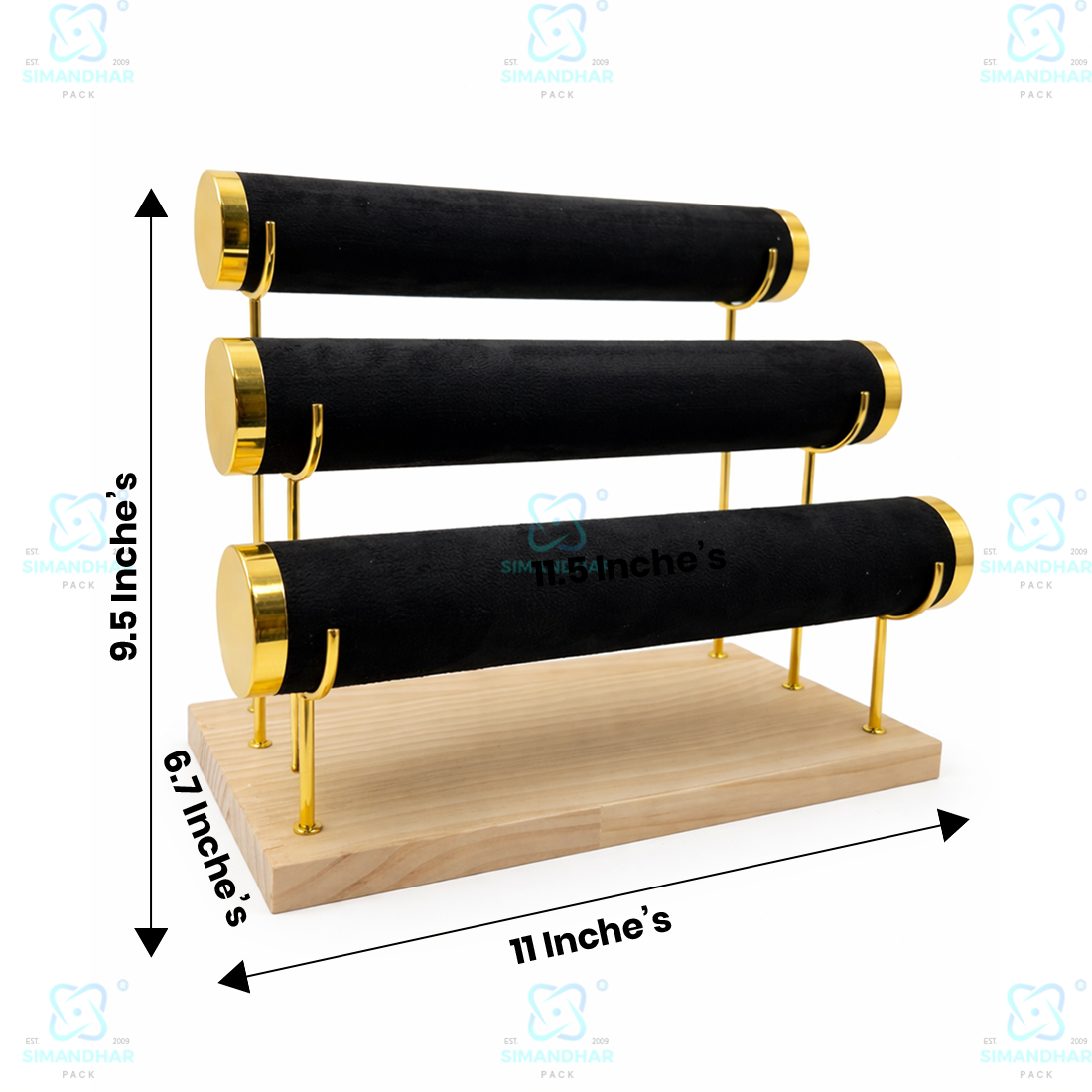 PremiumJewellery Velvet Bangle Display Stand – Stylish Kada Organizer