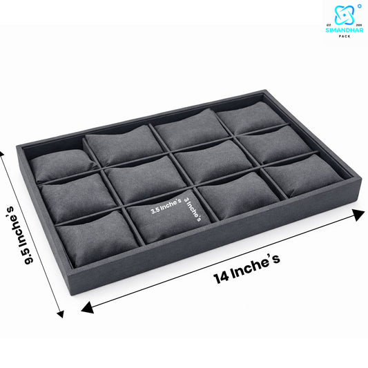 Premium Watch, Kada & Bracelet Cushion Tray for Jewellery Display