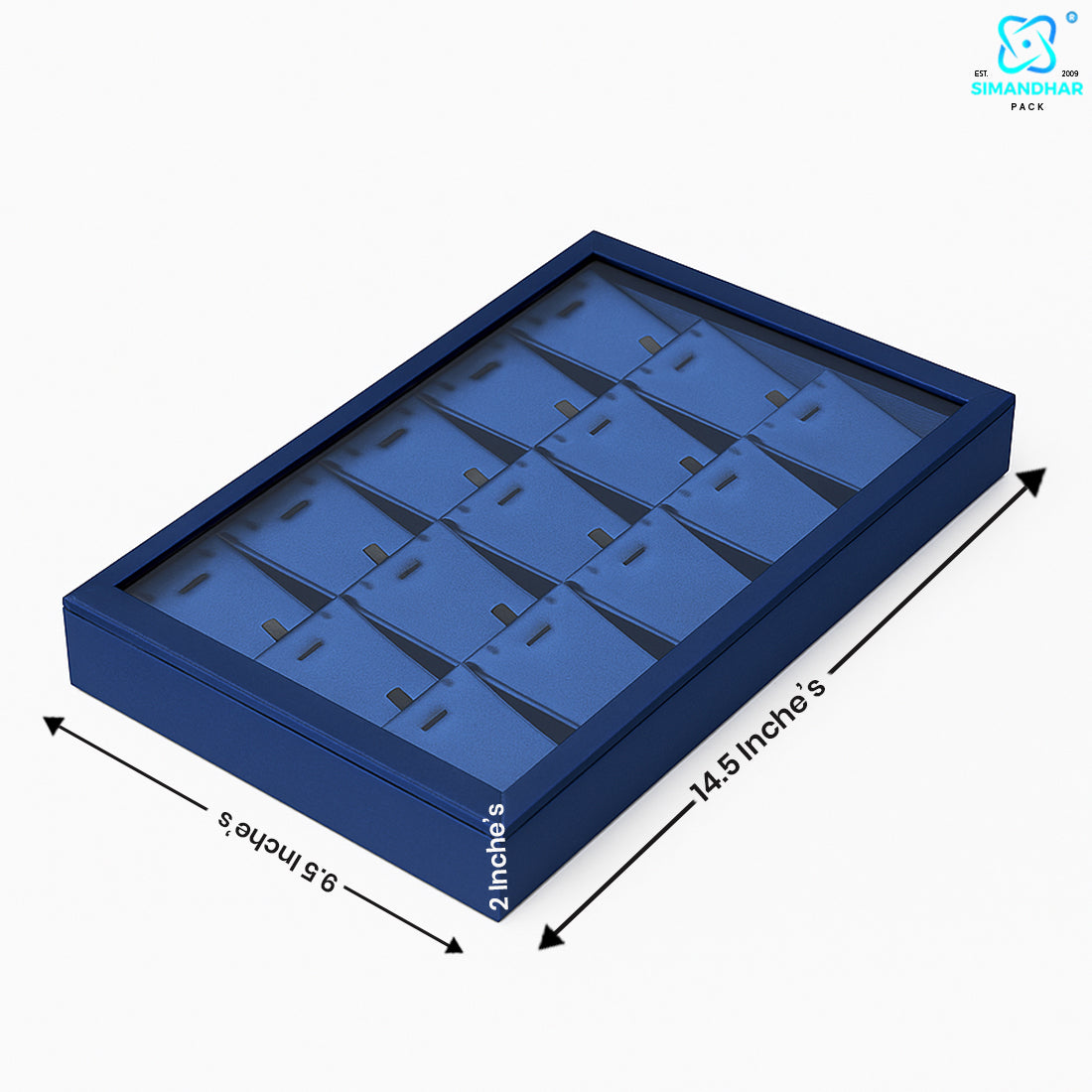 Premium Blue Pendant Chain for Jewellery Tray & Necklace Storage
