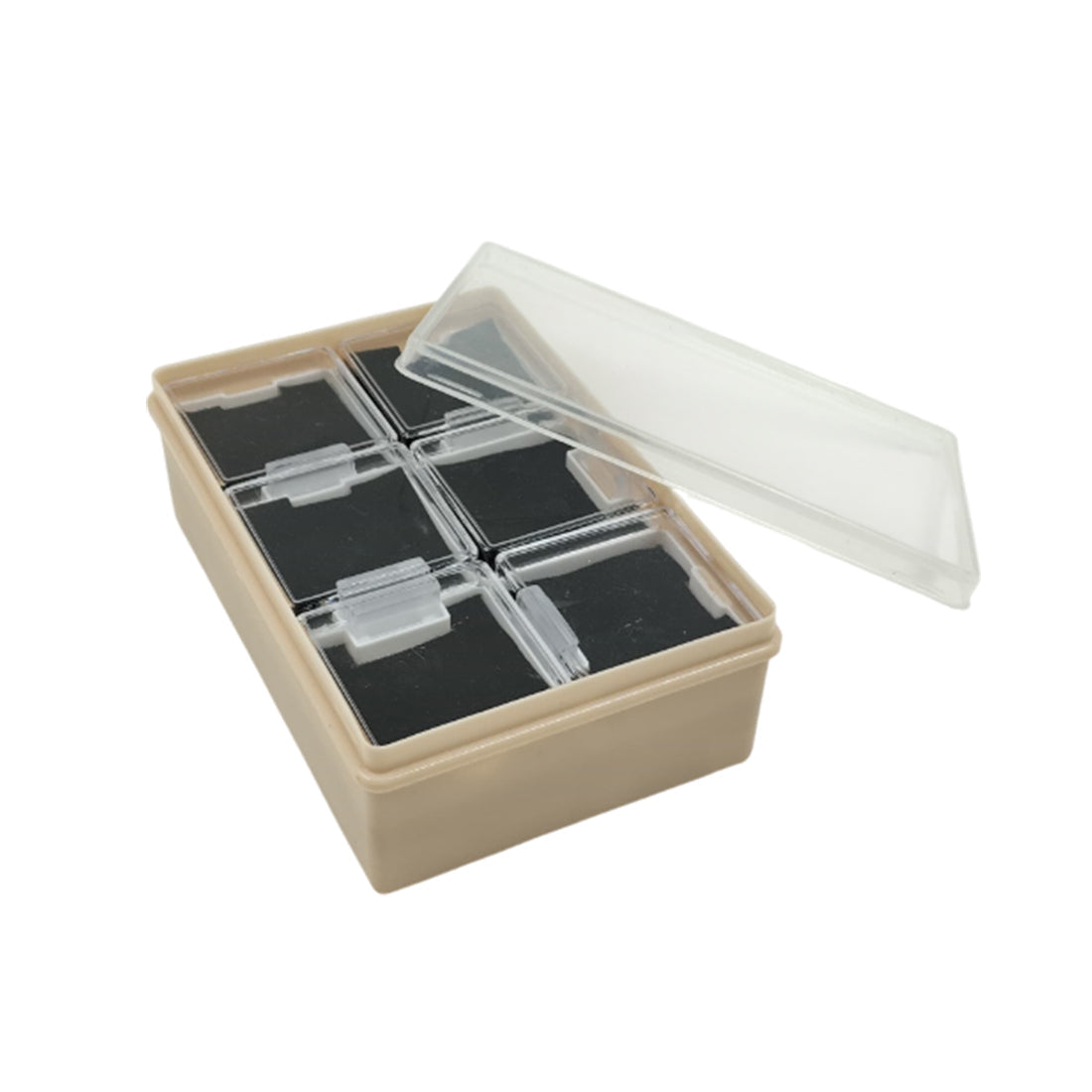 Stylish Blue Velvet Plastic Jewellery Box – Mangalsutra & Earrings Organizer