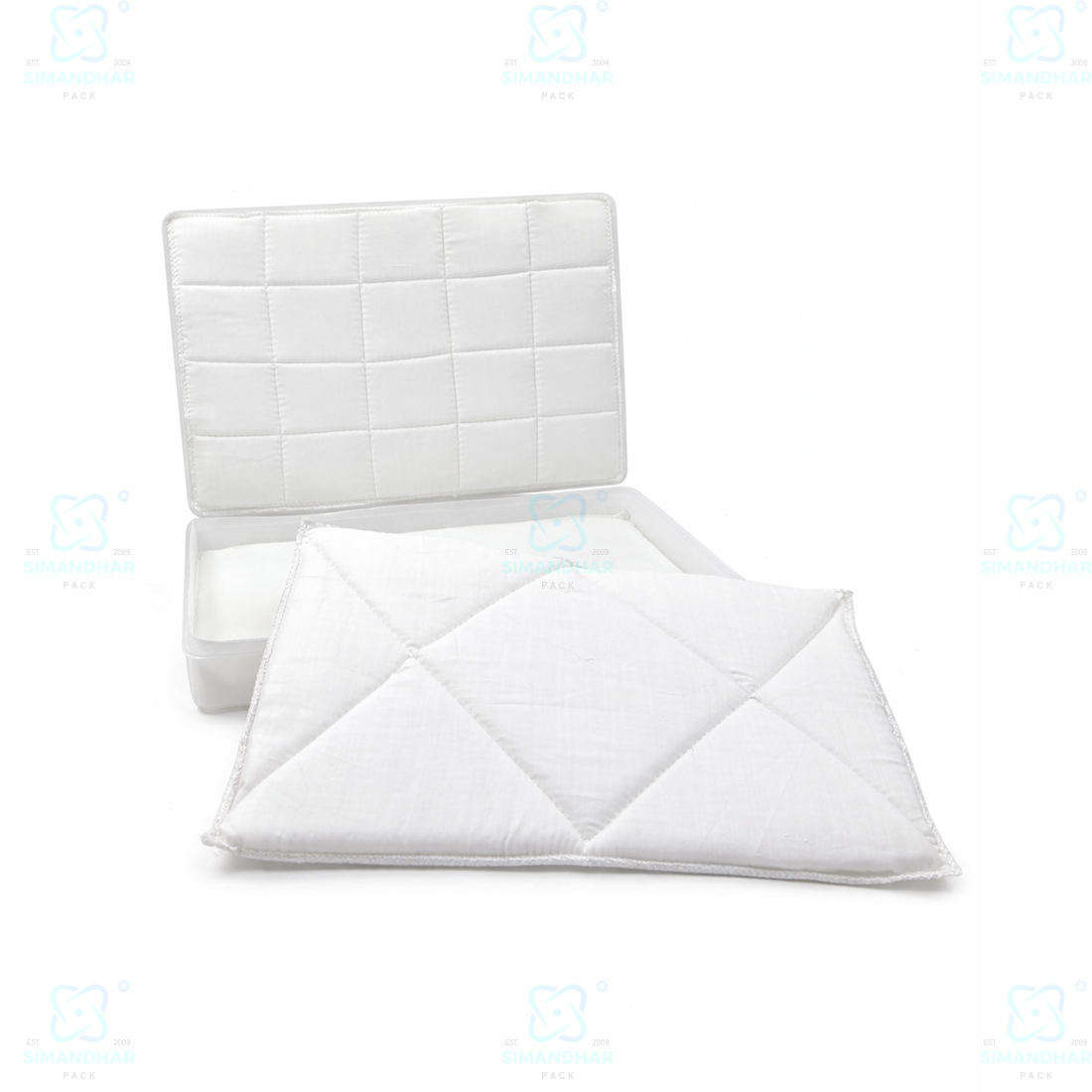 Protective Jewellery Plastic Box with White Cushion Cotton Padding for Safe Jewellery Storage