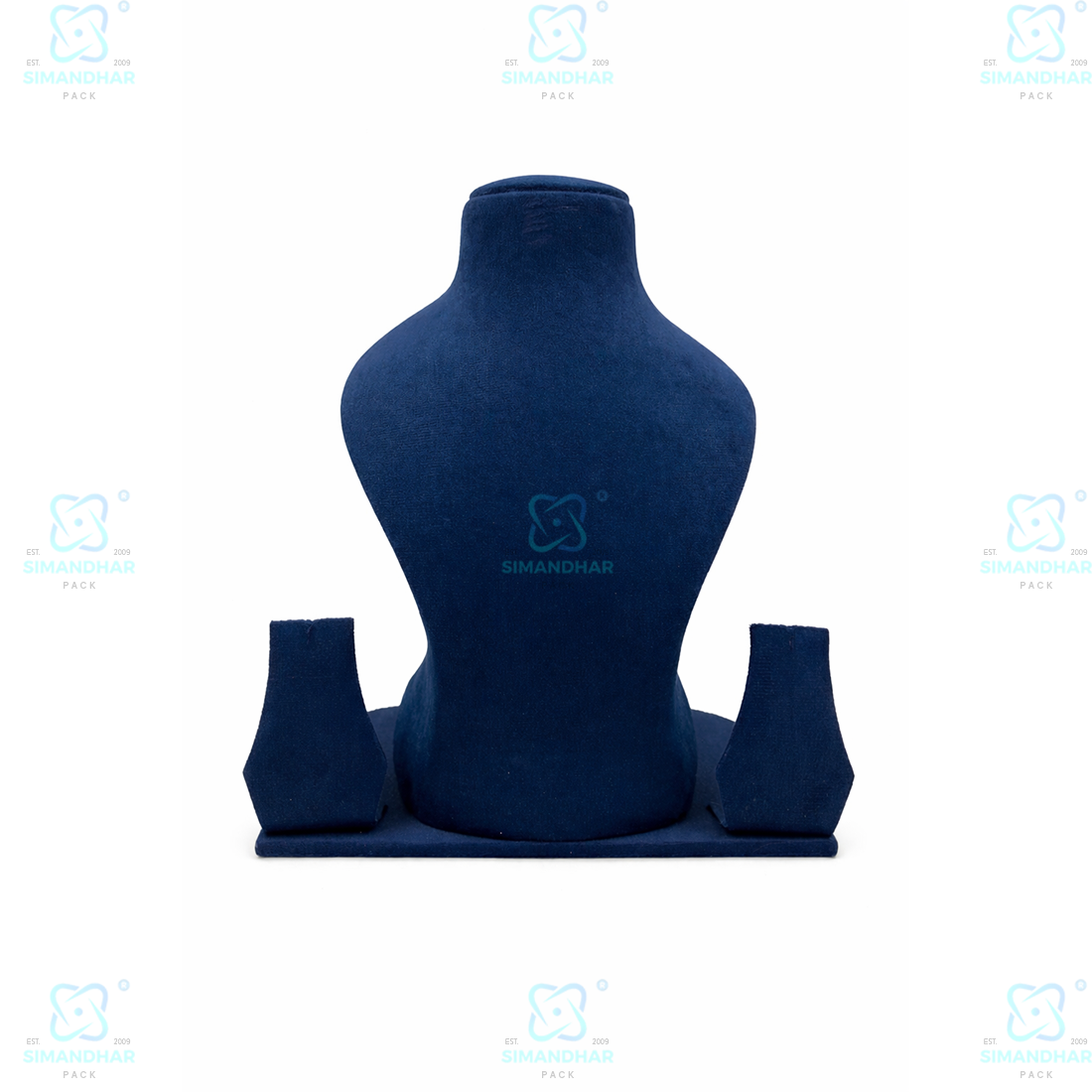 Luxury Velvet Bust Stand for Jewellery Display in ShowroomLuxury Velvet Bust Stand for Jewellery Display in Showroom