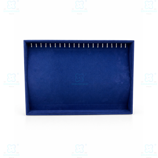 Luxury Velvet Chain Tray for Necklace & Pendant Display