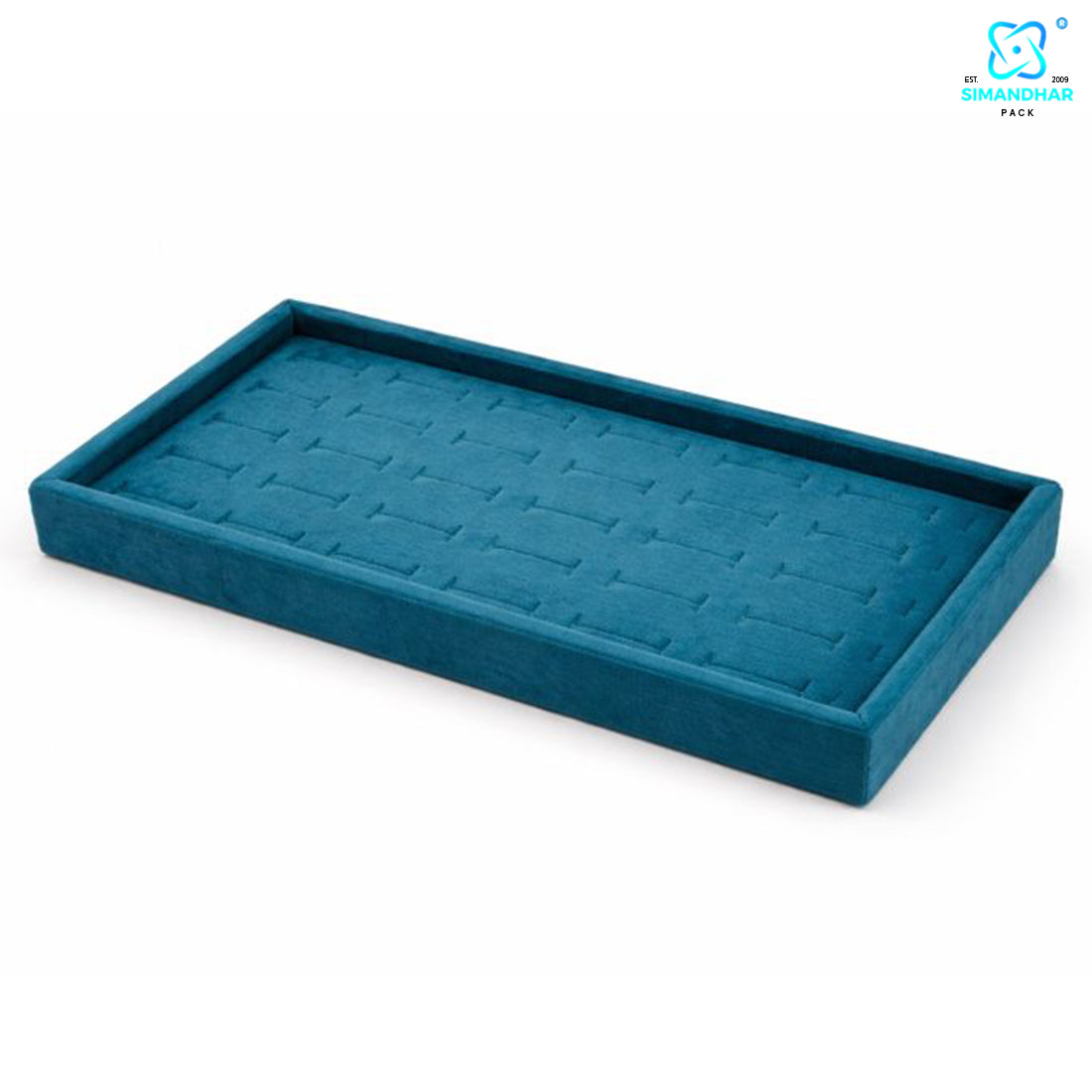 Luxury Velvet Ring Display Tray for Jewellery Showcase