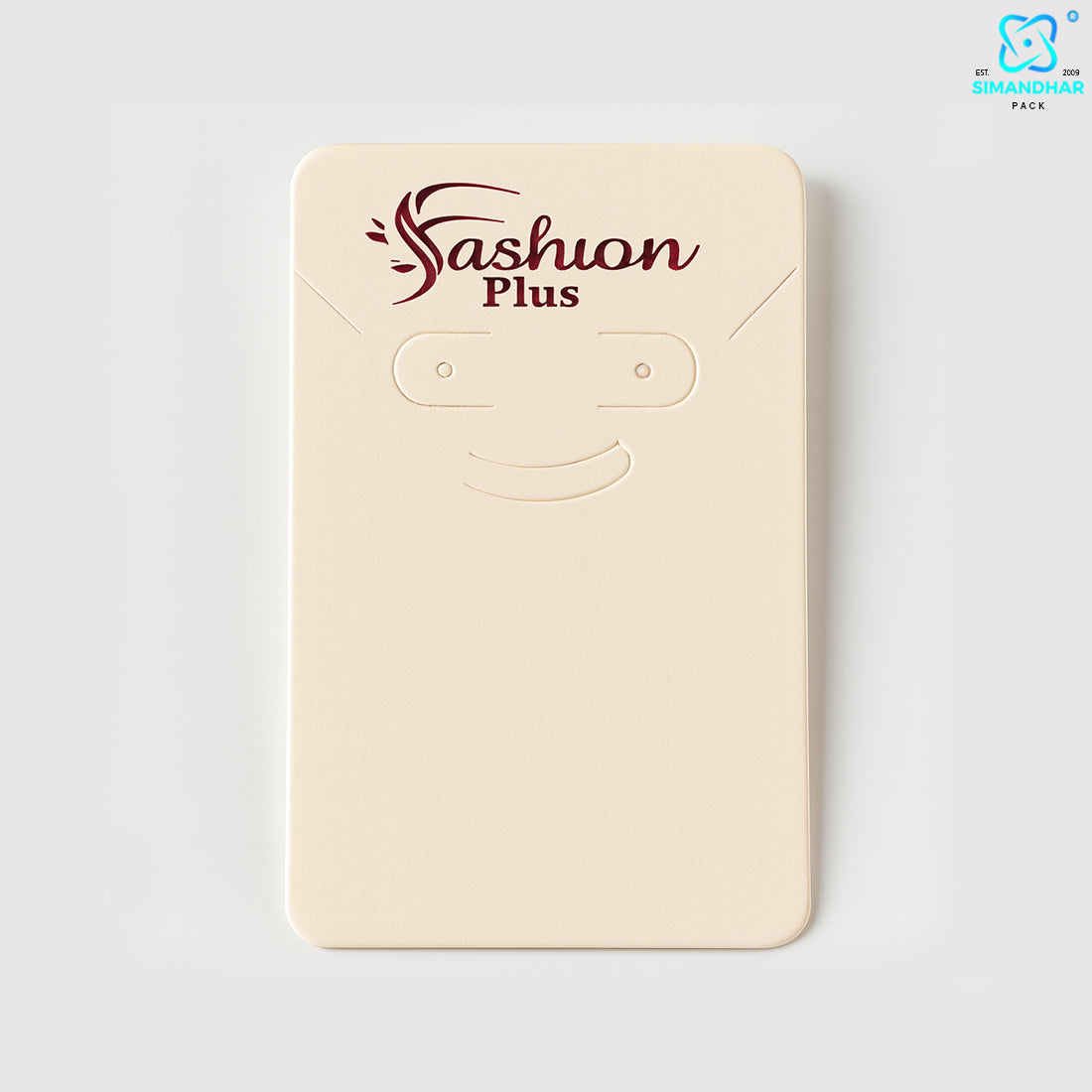 Elegant Cream Fashion Jewellery Set Card – Necklace & Earrings Holder