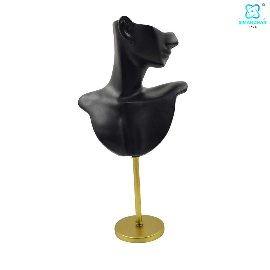 Elegant Face Mannequin Jewelry Display for Necklaces