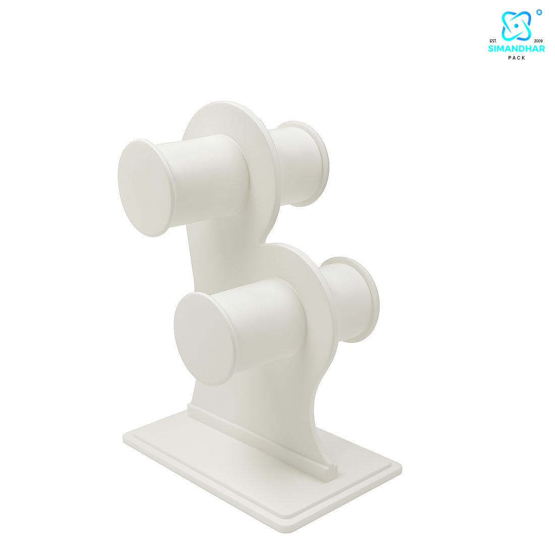 white,Black Plastic 2 Step Jewelry Bangle Display Stand Holder For Jewelry Storage And Jewelry Shop