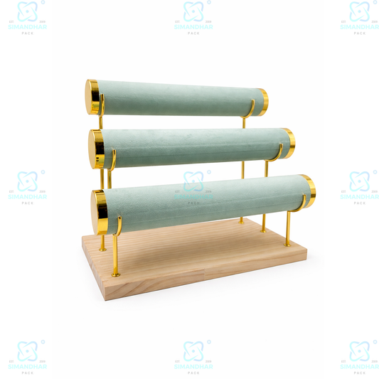 Premium Velvet Bangle Stand for Jewellery Display – Elegant Organizer