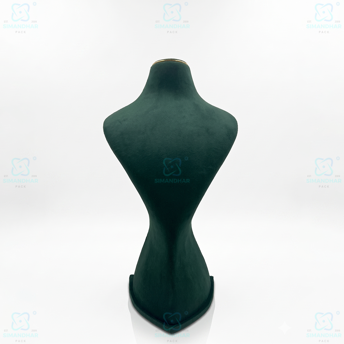 Luxury Velvet Necklace Display Dummy for Jewellery Showroom