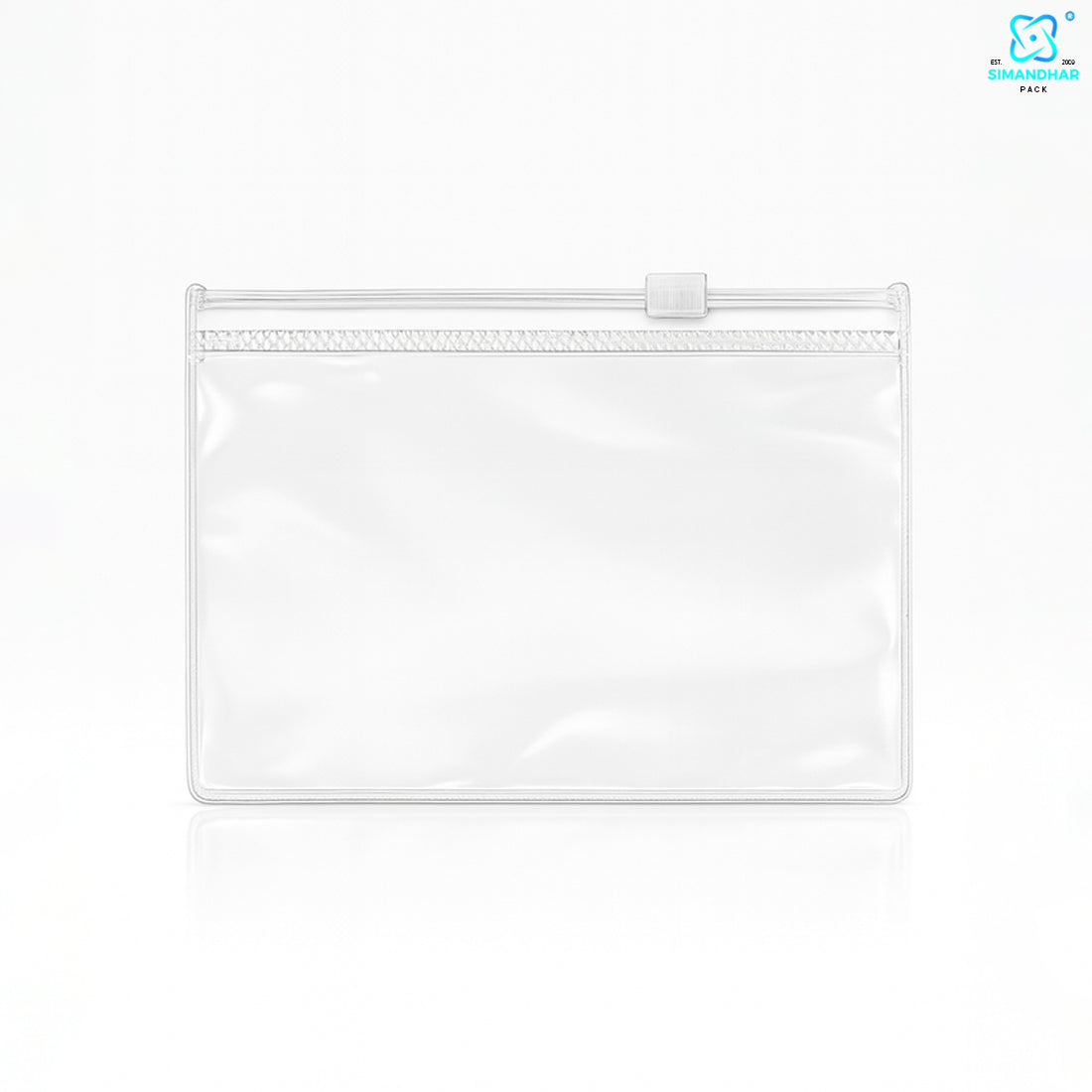 Red Clear Jewelry Pouch – Transparent Zip Bag for Earrings, Rings & Gifts