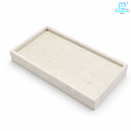 Designer Velvet Ring Display Tray for Showroom Presentation