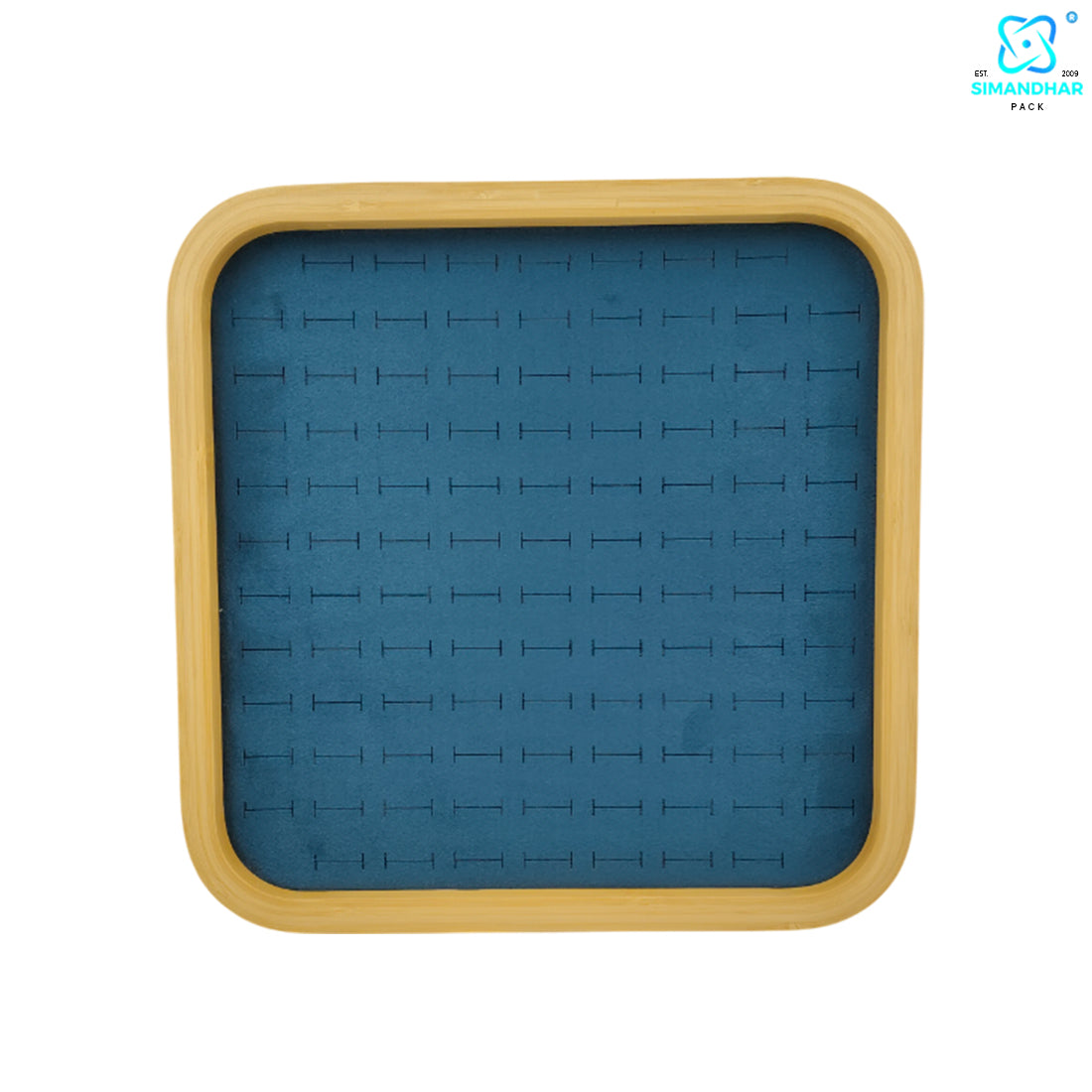 Luxury Square Velvet Ring Display Tray for Stylish Storage