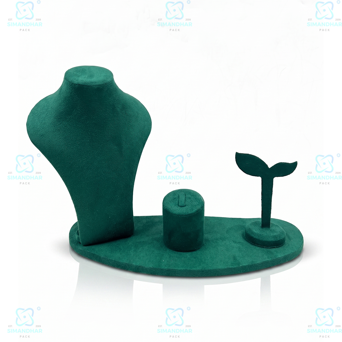 Multipurpose Velvet Leather Jewellery Combo Set | Premium Display for Ring Earring