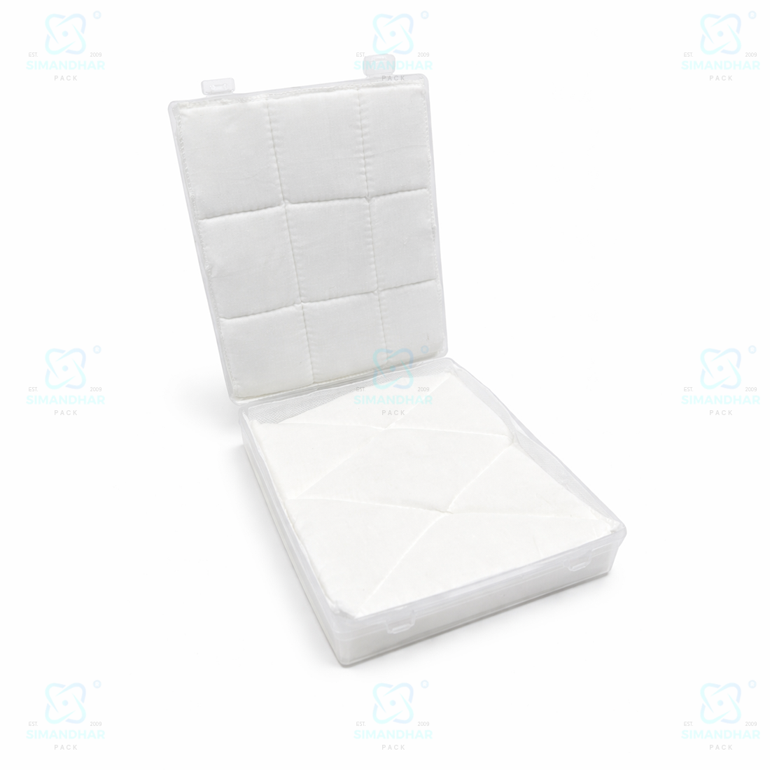 Multipurpose Plastic Jewellery Box with White Cushion Cotton Padding for Rings, Chains & Earrings
