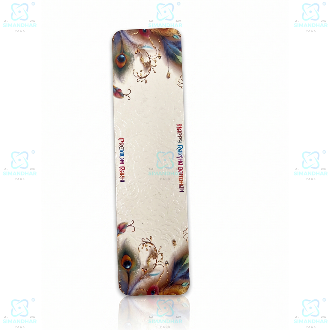 Luxury Rakhi Greeting Card with Traditional Indian Design