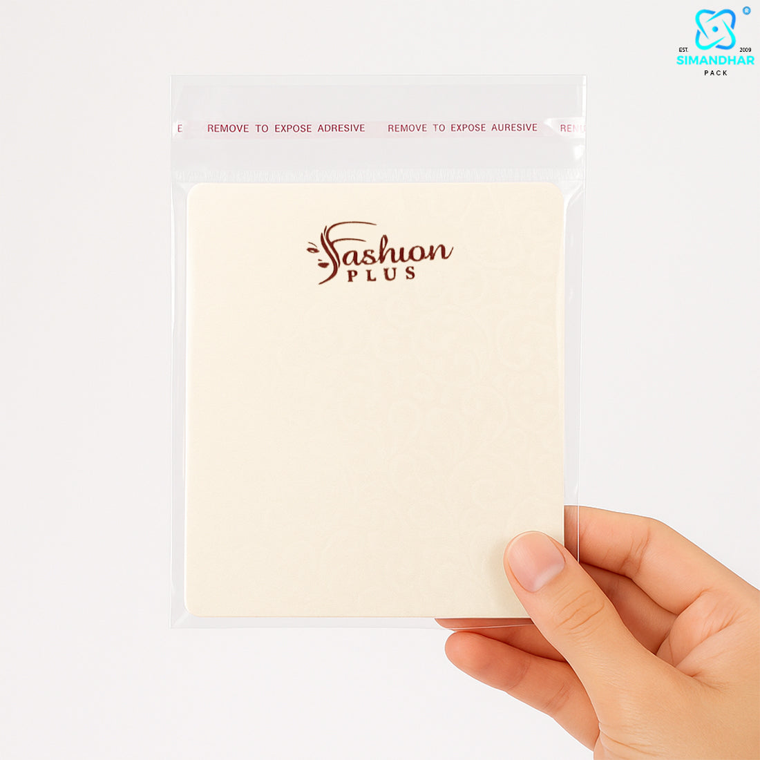 Elegant Cream Fashion Jewellery Set Card – Necklace & Earrings Holder