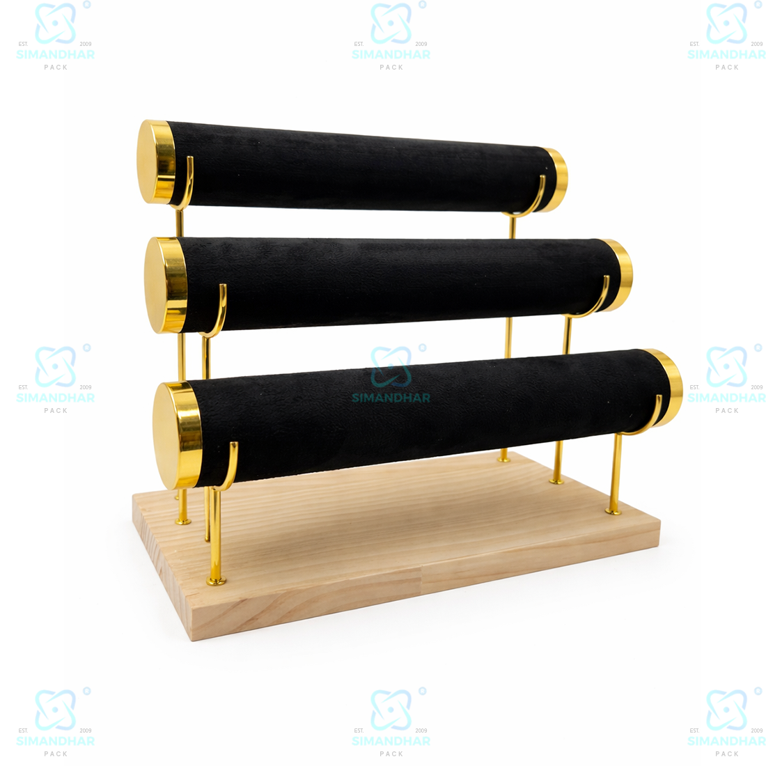 PremiumJewellery Velvet Bangle Display Stand – Stylish Kada Organizer