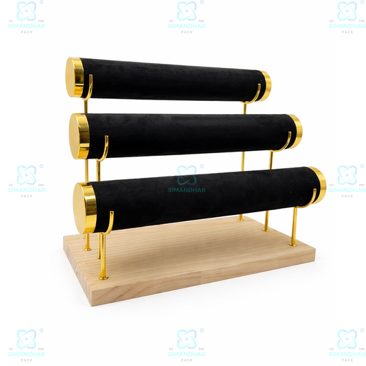 PremiumJewellery Velvet Bangle Display Stand – Stylish Kada Organizer
