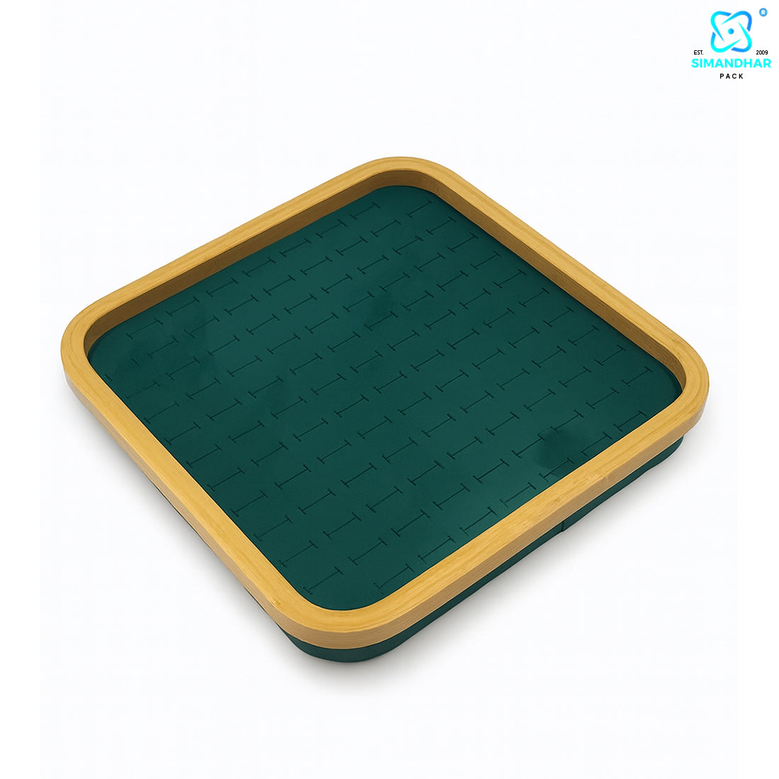 Premium Green Jewellery Ring Tray – Elegant Storage Solution