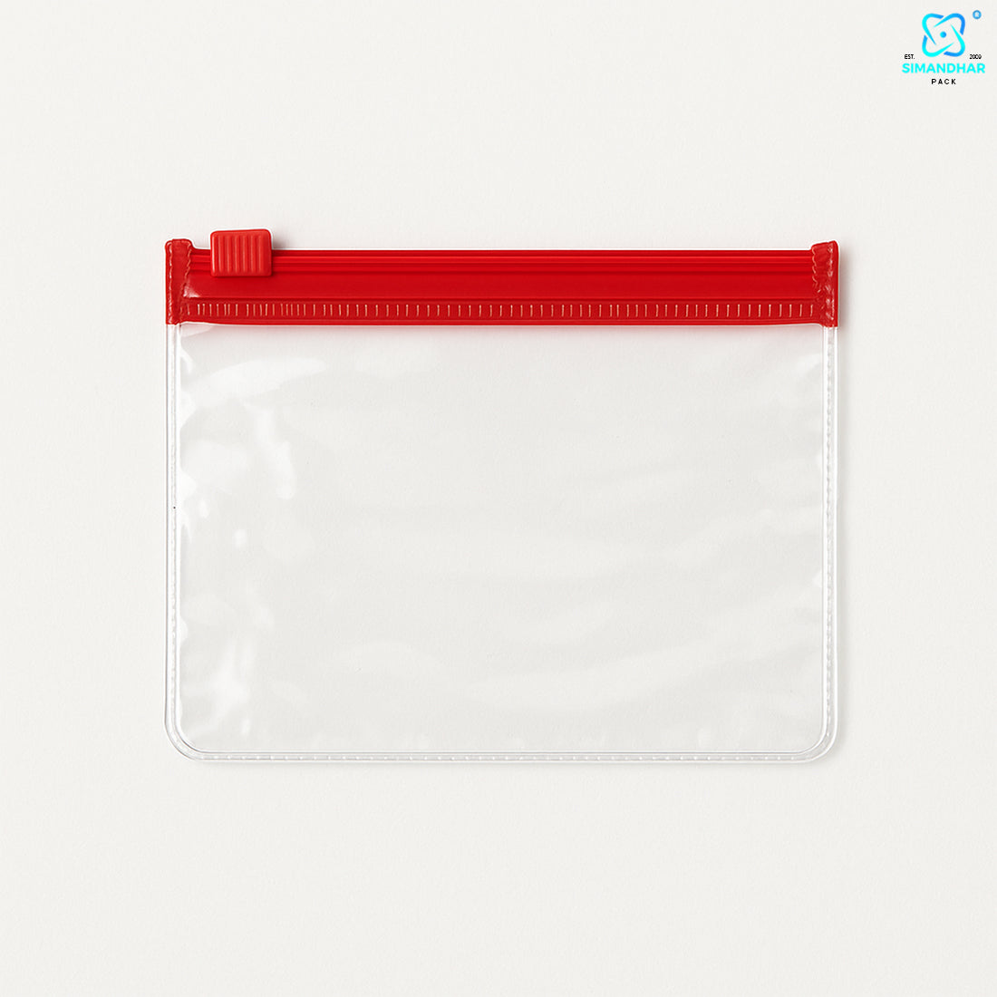 Red Clear Jewelry Pouch – Transparent Zip Bag for Earrings, Rings & Gifts