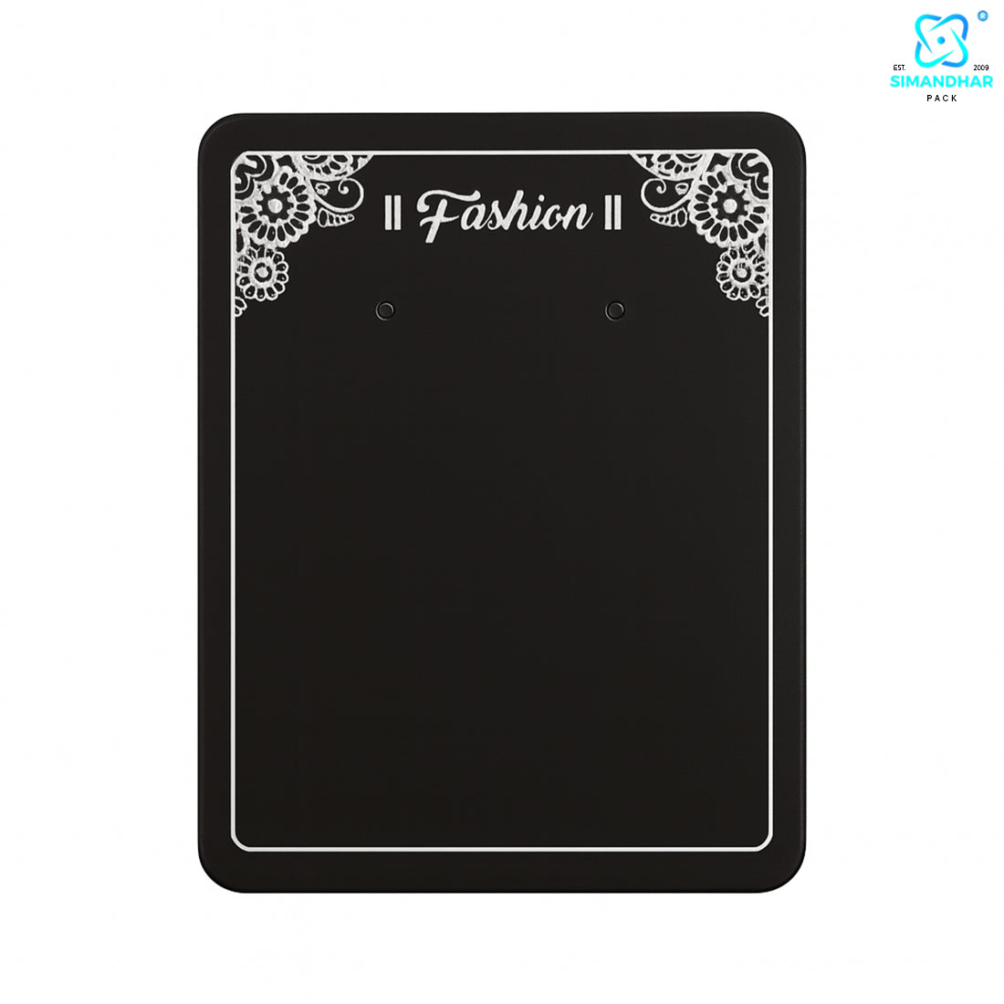 Fashion Jewellery Set Card in Black for Elegant Packaging