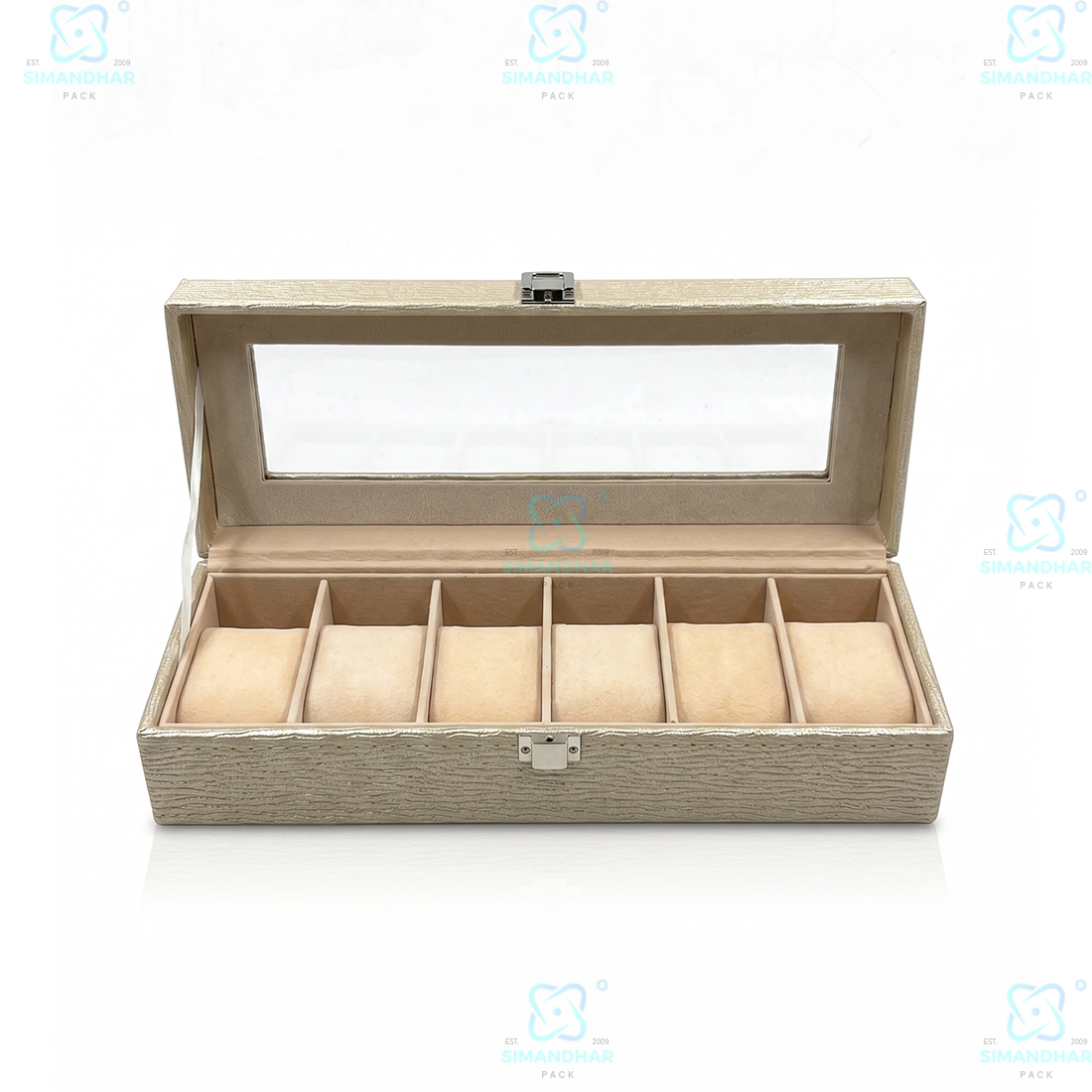 Portable 6 Slot Watch Collection Box for Watches & Bracelets