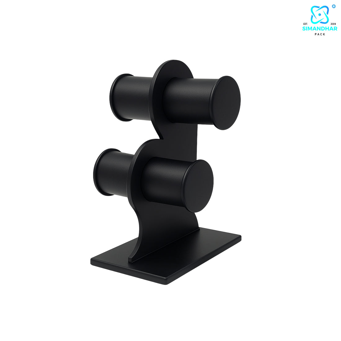 white,Black Plastic 2 Step Jewelry Bangle Display Stand Holder For Jewelry Storage And Jewelry Shop