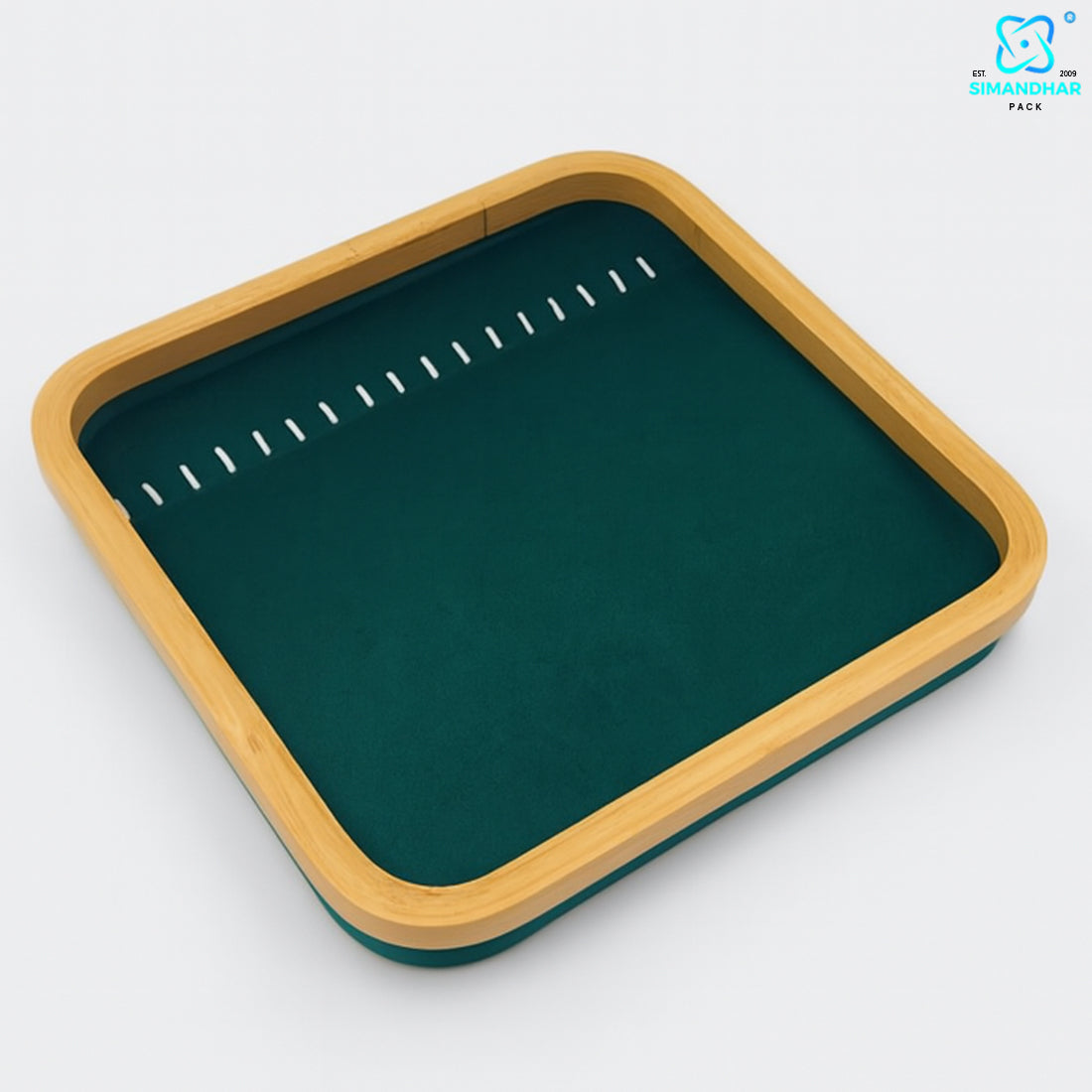 Luxury Green Necklace Display Tray for Jewellery Counters