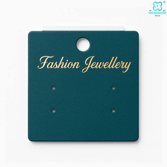Green Stud Earrings Display Cards – Clean & Minimalist Jewelry Holder