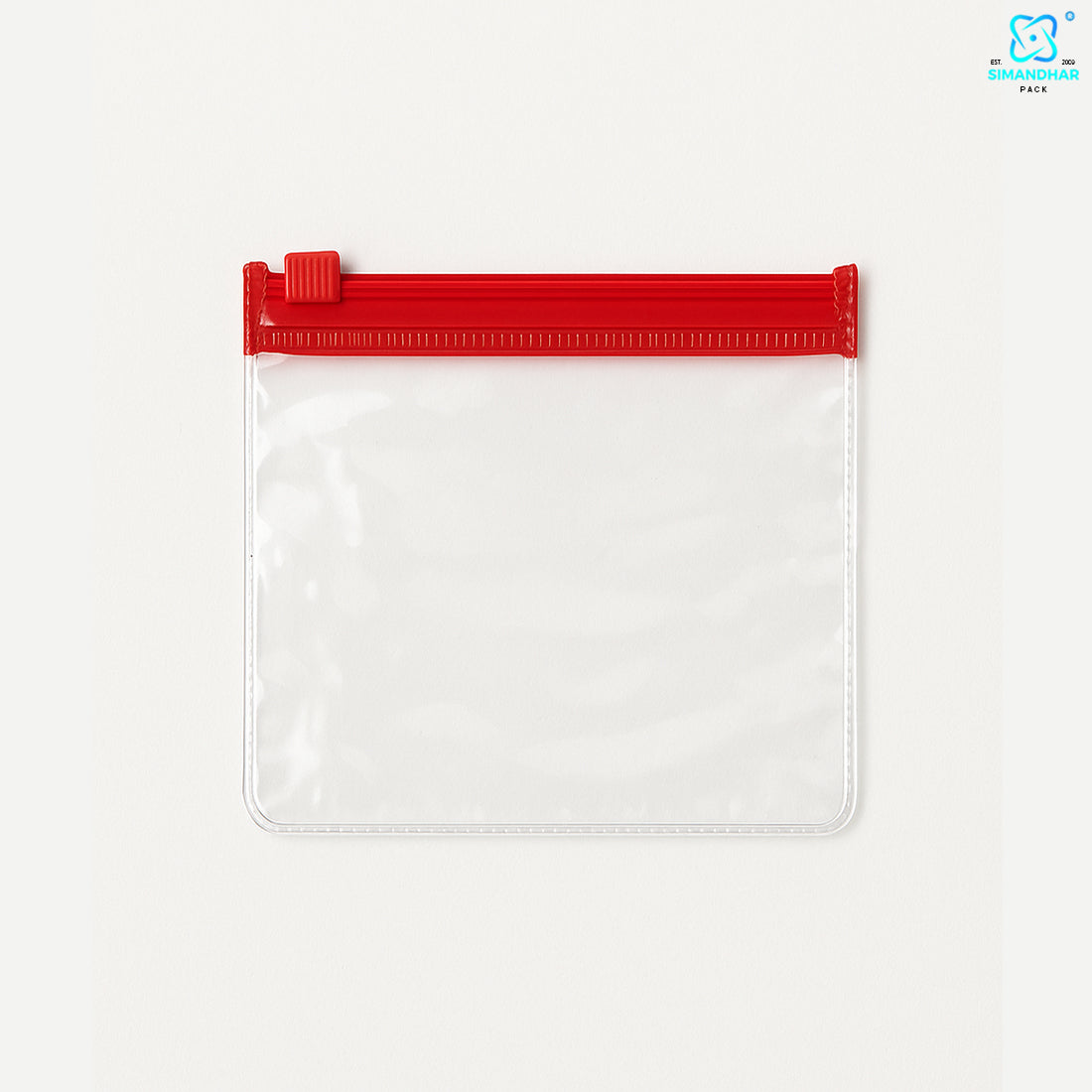 Red Clear Jewelry Pouch – Transparent Zip Bag for Earrings, Rings & Gifts
