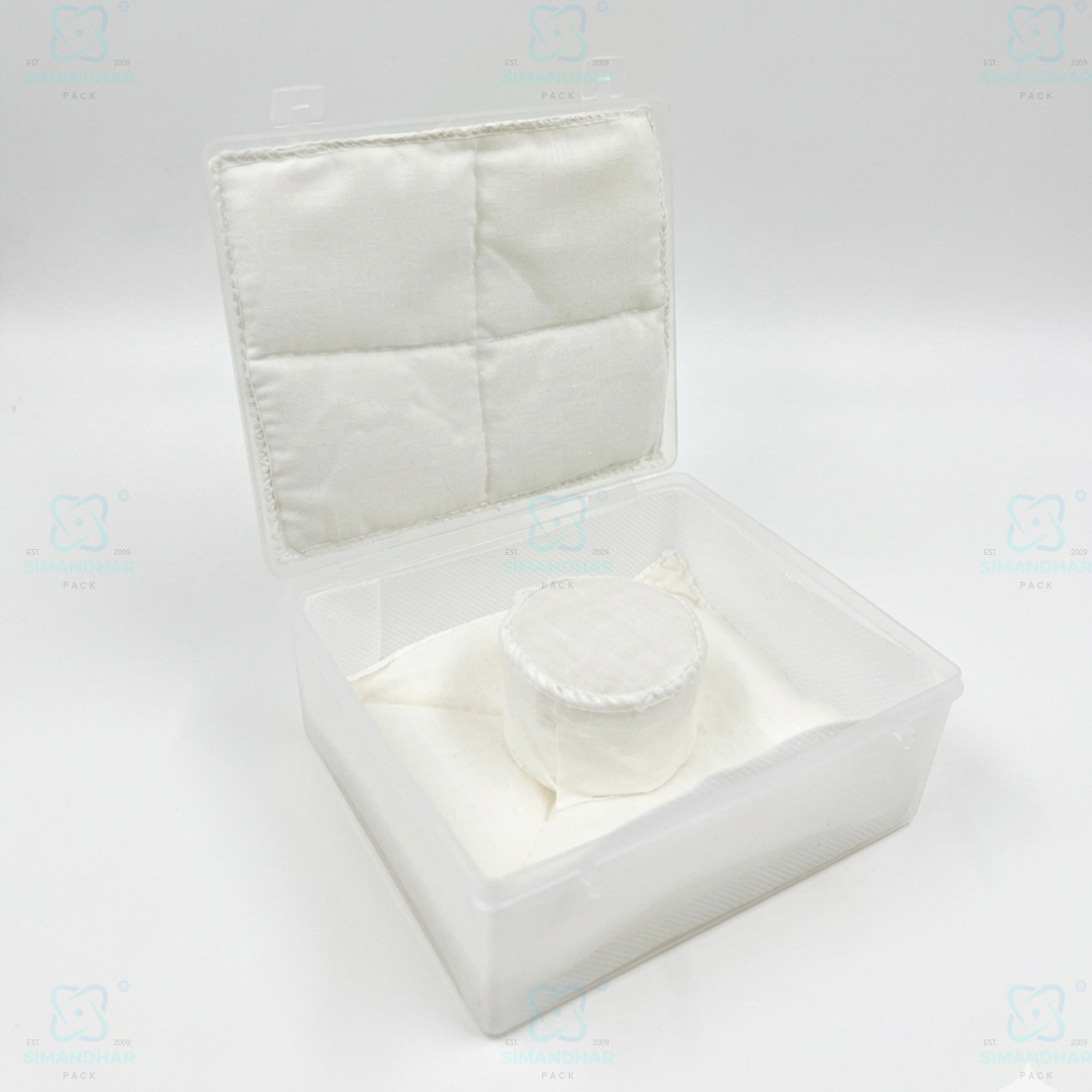 Jewellery Plastic Box with White Cushion Cotton Padding – Anti-Oxidation Jewellery Organizer for Safe Storage