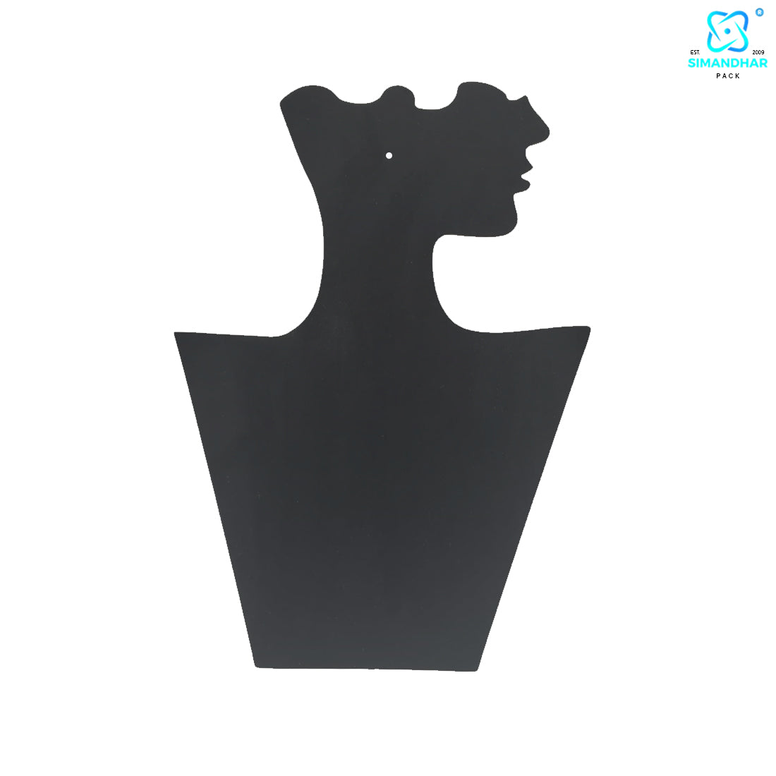 Elegant Matte Black Accessory Stand for Rings, Earrings & Necklaces