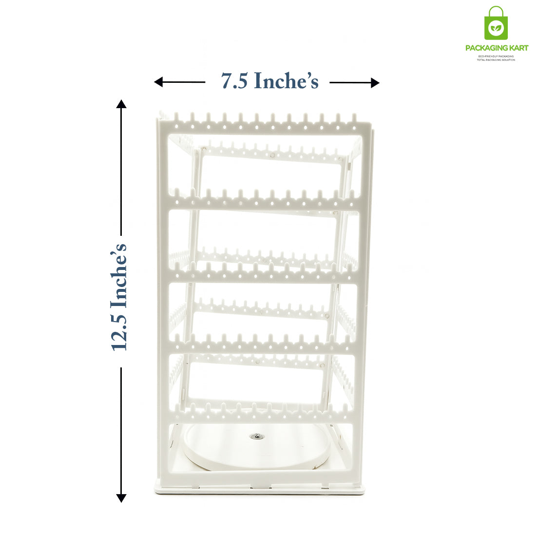 360 Degree Square Earring Stand Plastic Rotating Display (Copy)