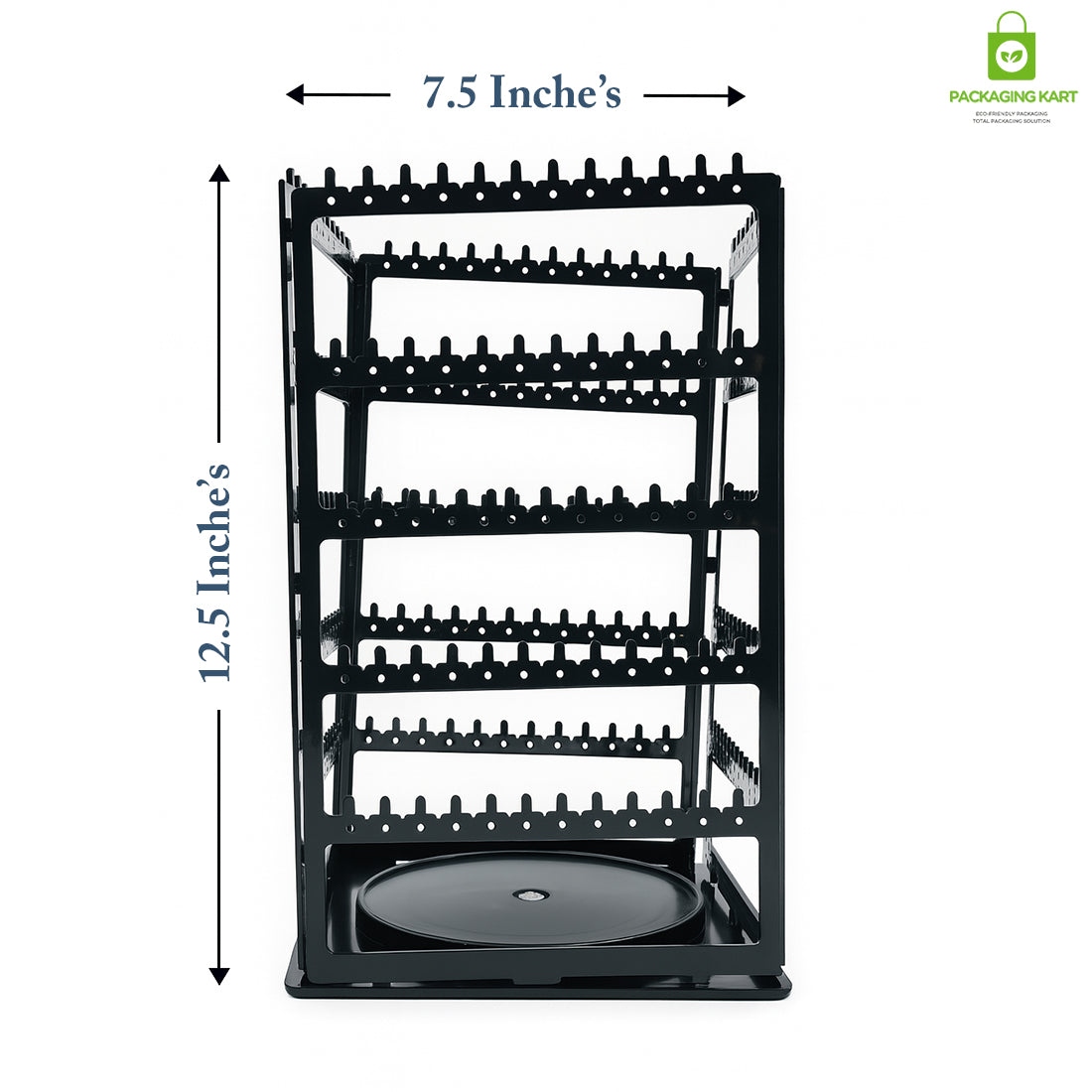 360 Degree Square Earring Stand Plastic Rotating Display (Copy)